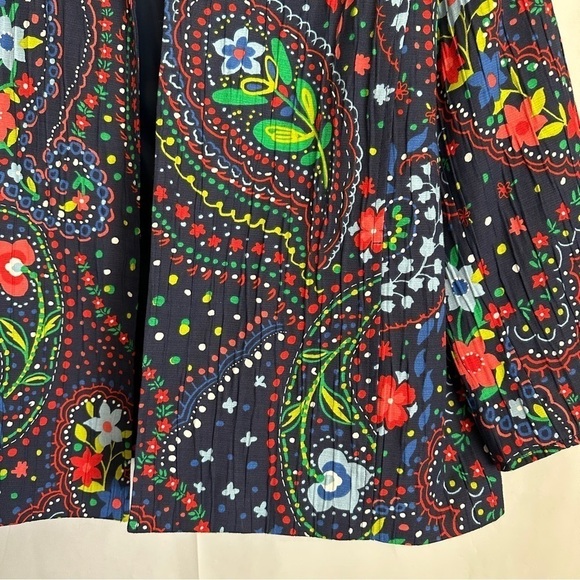 Alfred Dunner Women's Open Front Jacket in Colorful Paisley Floral Print sz 14P - Picture 7 of 13